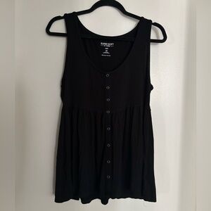 Torrid Black Babydoll Tank Top